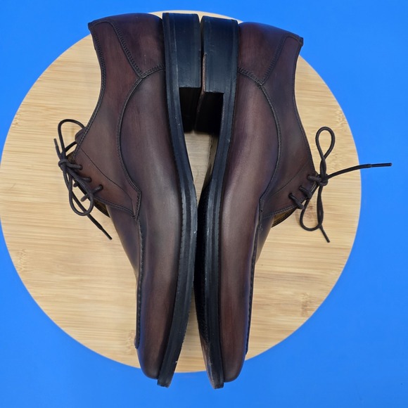 Cole‎ HAAN Eaton Apron Toe Lace Up Oxford Dress Shoe Men 10M Brown C07138 main image 4